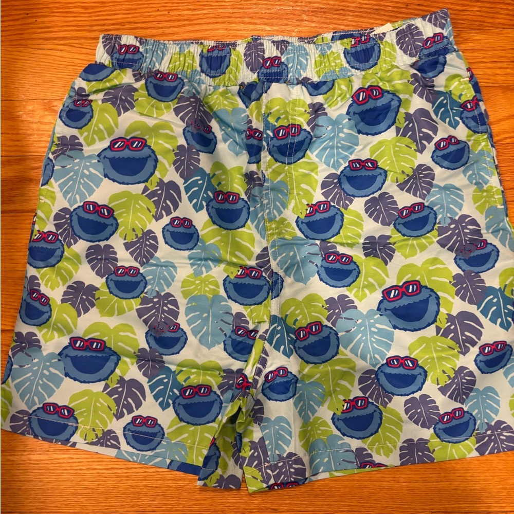 Sesame Place x Seaworld Cookie Monster Swim Shorts